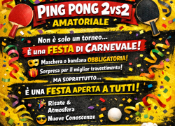 Carnevale Ping Pong 2vs2 a Torino – Torneo amatoriale in maschera Cibo&Trash